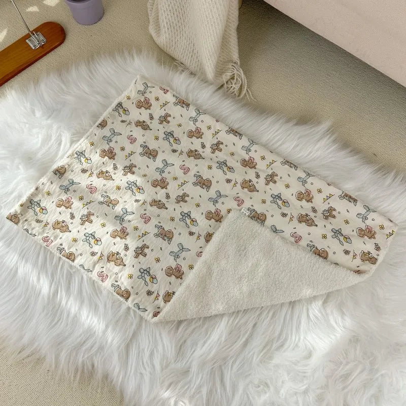 Dog Bed Blanket Soft Cozy Pet Cushion For Small Large Dogs Spring Autumn Warm Travel Mats French Bulldog Chihuahua Supplies