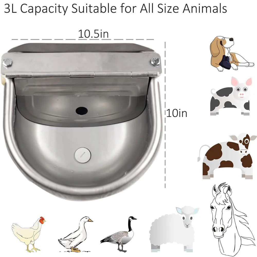 Automatic Water Dispenser for  pets and livestock;  (Barns, Dog house, sheds.)