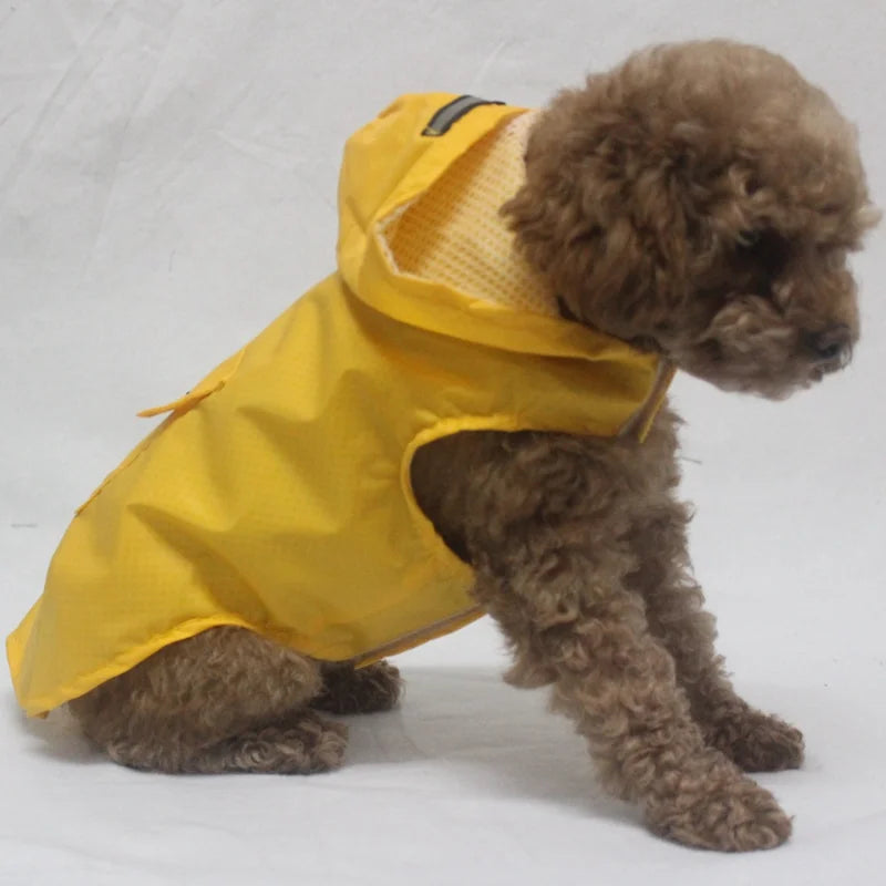 Dog Raincoat Jacket Clothes Reflective Waterproof Rain Poncho Outdoor Rainwear Costume Pet Supplies Artículos Para Mascotas