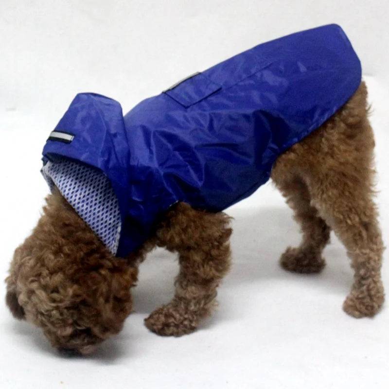 Dog Raincoat Jacket Clothes Reflective Waterproof Rain Poncho Outdoor Rainwear Costume Pet Supplies Artículos Para Mascotas