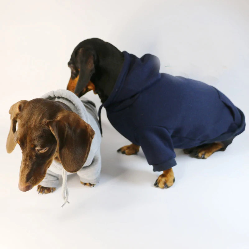 Cool Dog Sausage Hoodie for Small Dogs Warm Puppy Clothes Dachshund Pullover Mascotas Costume Clothing roupa cachorro