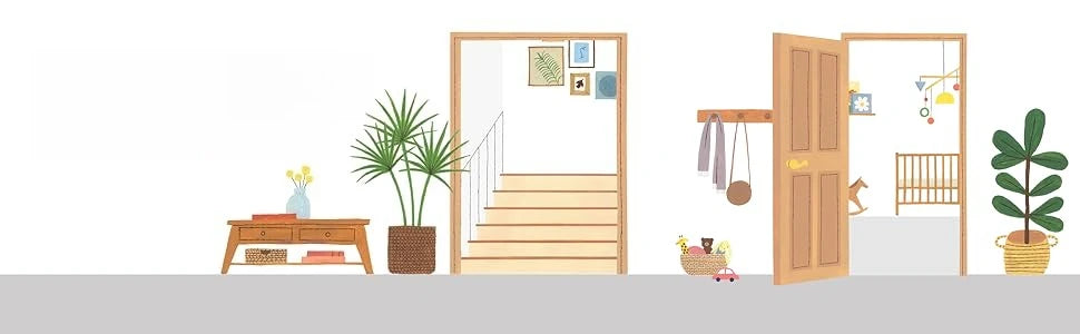 Wood Banister & Stair Safety Pet and Baby Gate, 32"-48" Wide, 33" Tall, Install Banister to Banister or Wall, Wall in Doorway