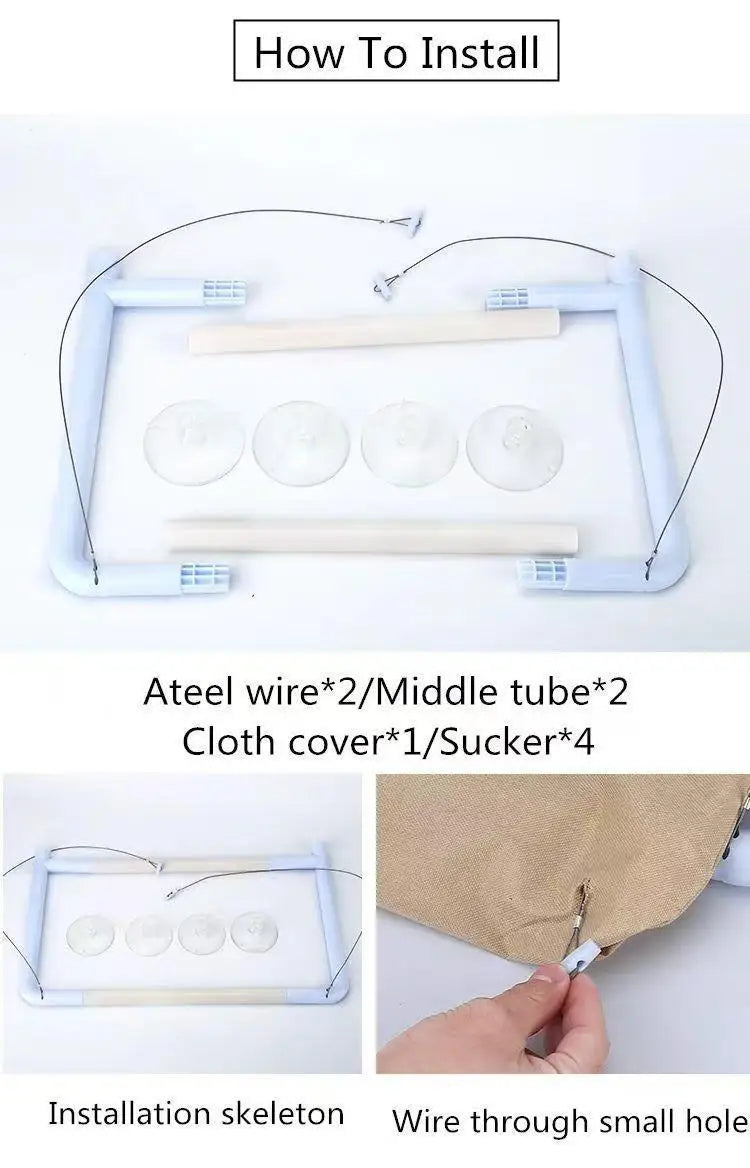 Cat hammock, cat window suction cup, cat nest, cat climbing frame, suspended balcony, glass, sun drying, pet cat bedding supplie