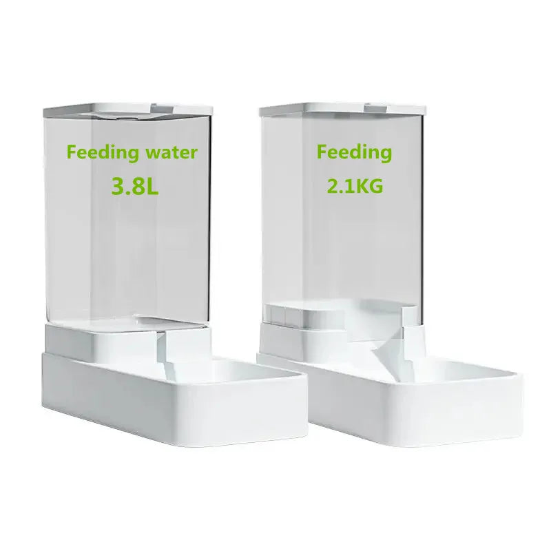 Dog Automatic Feeder Transparent Automatic Gravity Cat Water Bowl High Capacity Food Storage