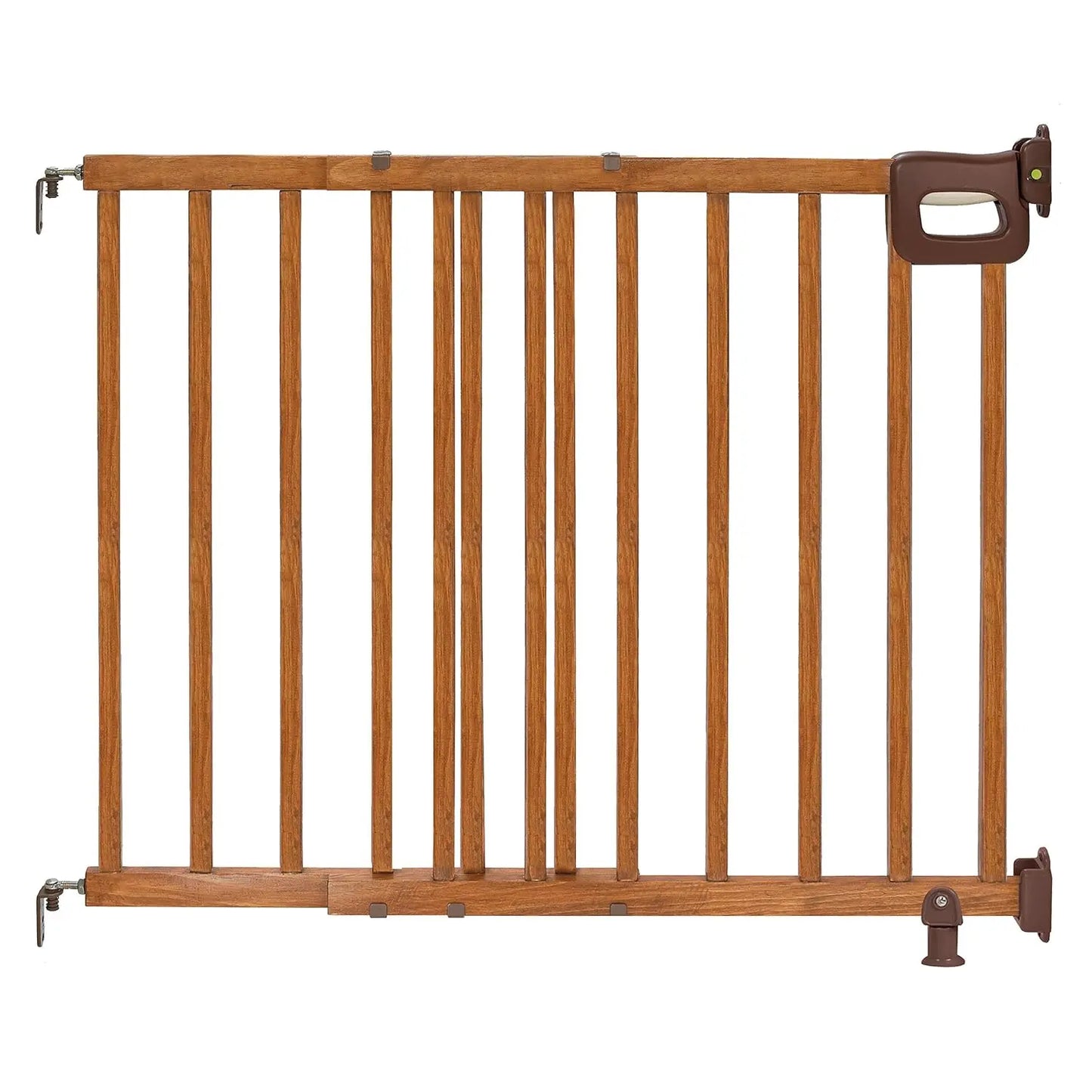 Wood Banister & Stair Safety Pet and Baby Gate, 32"-48" Wide, 33" Tall, Install Banister to Banister or Wall, Wall in Doorway