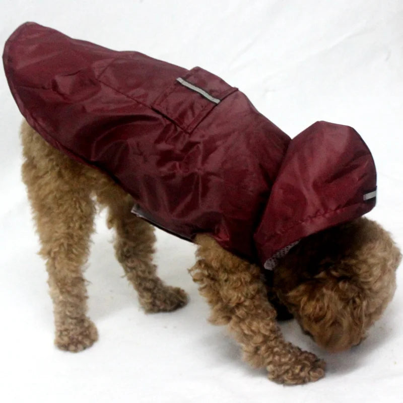 Dog Raincoat Jacket Clothes Reflective Waterproof Rain Poncho Outdoor Rainwear Costume Pet Supplies Artículos Para Mascotas